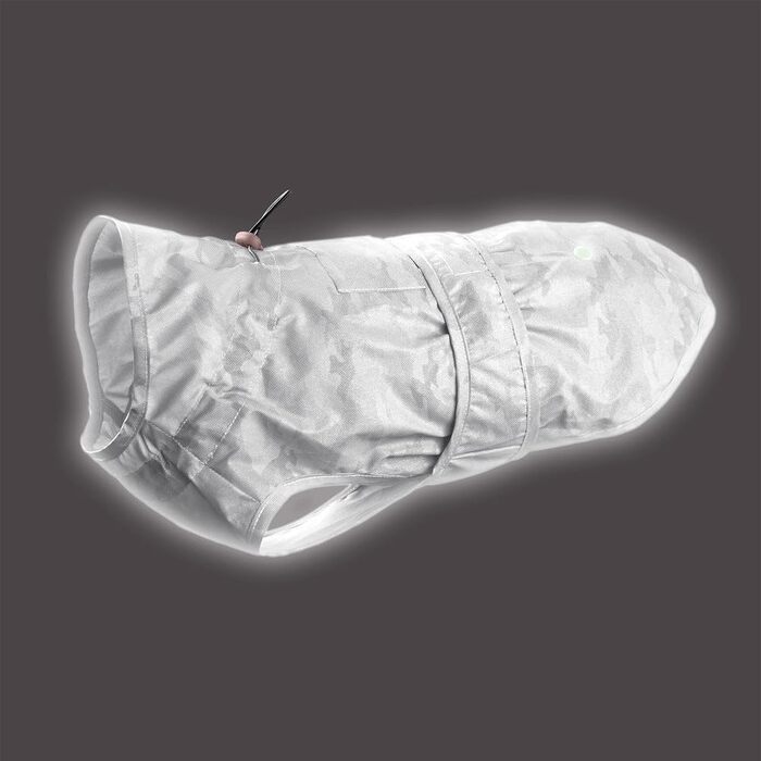 Дощовик для собак Huka to go срібного кольору, розмір 50