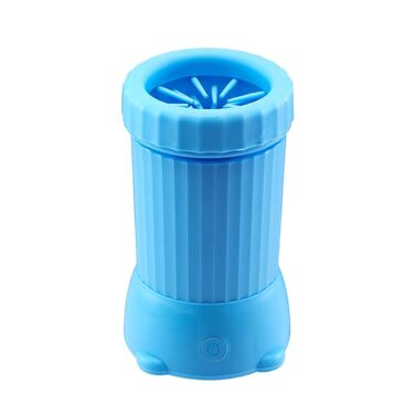 Миска для миття лап собак, автоматична, USB-зарядка, для середніх та великих порід, цуценят, кошенят та котів, блакитна