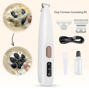 Набір для догляду за шерстю собак, безшумний триммер для нігтів, акумуляторний, бездротовий, для котів та інших тварин