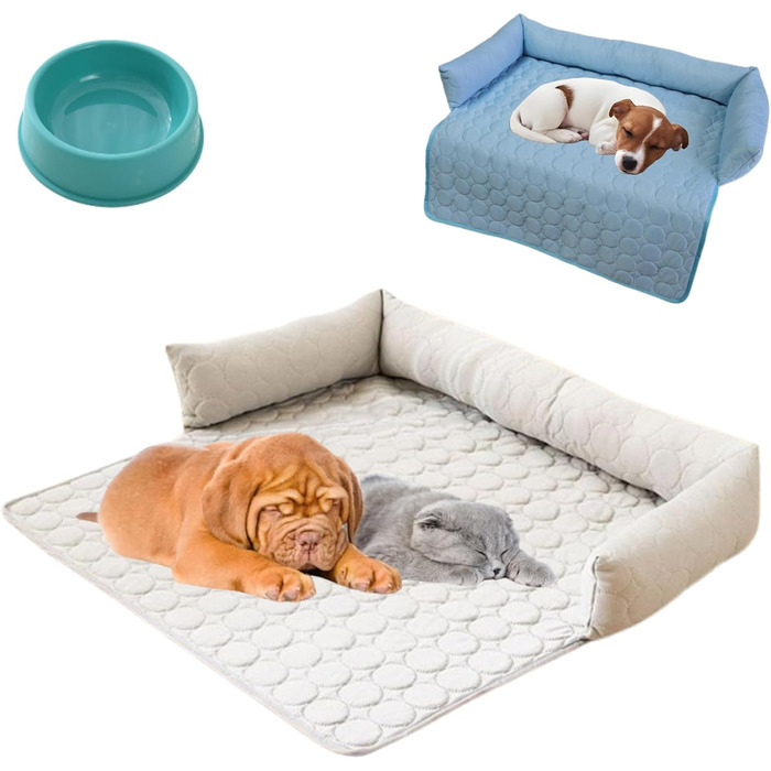 Крісло-лежанка для собак з охолодженням, 90x90 см (Сірий)