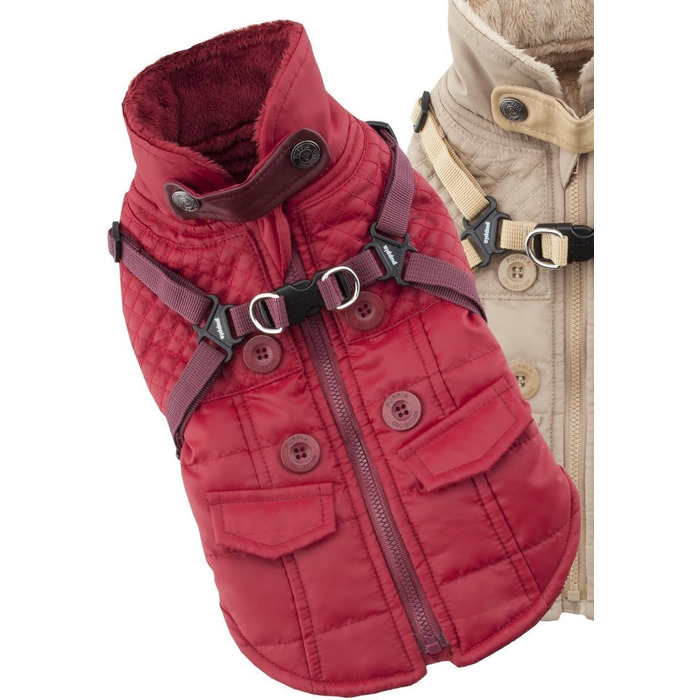 Чомушкова шапка Puppia PAQD-VT1463 Wikes, Wintermante (червона)