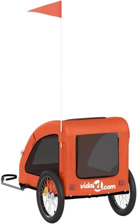 Причіп для собак Gecheer, 45 кг, оранжевий, 137x68x72 см