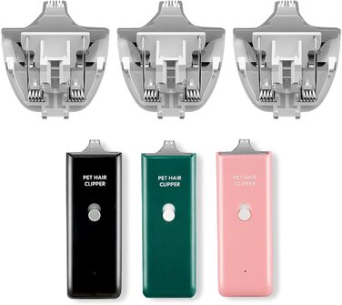 Професійна машинка для стрижки собак та котів, акумуляторна, бездротова, набір лез (3 шт.)