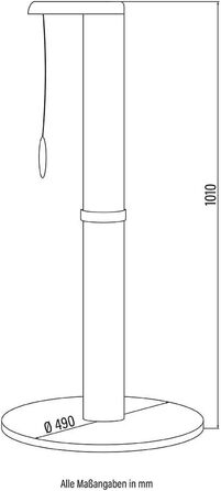 Дерево для кішки Home Deluxe NEVA - сірий, 101x49x49 см, сизаль, поліестер, MDF