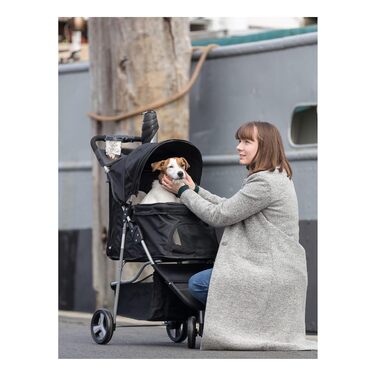 TRIXIE візок для собак, чорний, легкий, 47×100×80 см, до 11 кг
