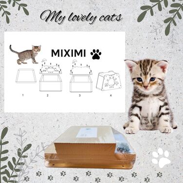 Дім-кігтеточка для котів Klein - екологічні меблі з картону, легкі, стабільні та компактні. Ідеально для маленьких квартир та котів будь-якого віку