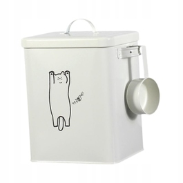 Герметичний контейнер для зберігання сухого корму для котів та круп, універсальний органайзер для продуктів