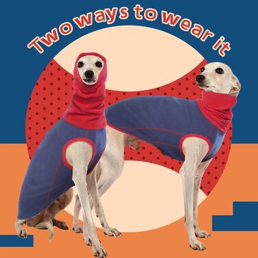 Пуловер для собак IECOii: теплий флісовий светр-жилет для собак, накидка-пуловер, теплий нашийник, сорочка для собак, пуловер для собак, флісовий пуловер для собак, сірий колір, розміри L (обхват грудей 48 см) та XL (обхват грудей 55 см), темно-синій колі