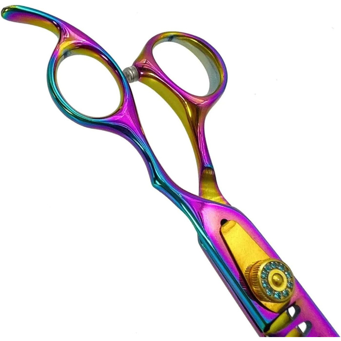 Професійна фен-ножиці для собак, 21 см: розріджуючі та фінішні ножиці для грумінгу тварин