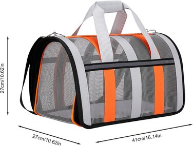 Складана переносна сумка-транспортер для собак середніх порід | З міцної сітчастої тканини, з вентиляцією