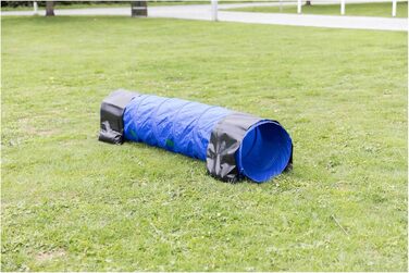 Тунель для аджиліті TRIXIE для собак - ідеальний для тренувань, великих собак, початківців та професіоналів. З практичною сумкою для перенесення. Діаметр 40 см, довжина 2 м. Колір: блакитний.