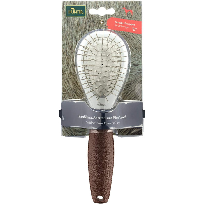 HUNTER SPA Комбінована щітка для собак, 21.0 x 7.0 см, M (22 см)
