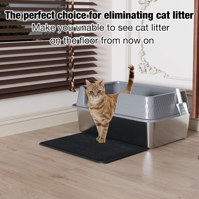 Туалетний лоток для котів Katzentoilette 6040 сірого кольору (M)