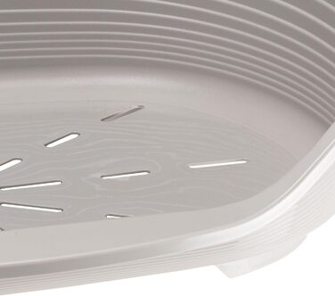 Крізьлежанка для собак Ferplast Siesta Deluxe, велика, сіра, 84 x 55 x 28,5 см, пластик, знімний кошик, антиковзаюча поверхня