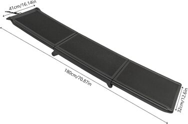 Рампа для собак у машину, 180 см, складна, з антиковзким покриттям. Підходить для SUV, вантажівок та зовнішніх сходів