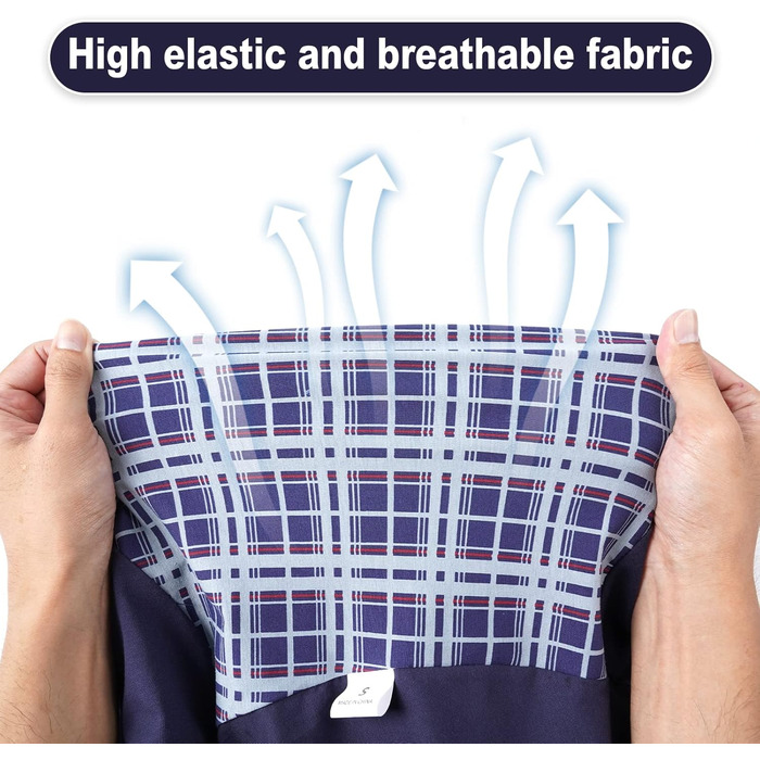 Корпусний костюм для собак після операції Heywean з блискавкою, блакирий в клітинку. Підходить для собак після кастрації, для собак після операції, ергономічний костюм для відновлення.