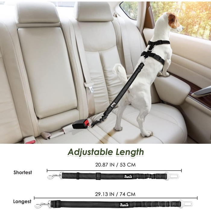 Шлейка для собак SlowTon з кріпленням для автомобіля, дихаюча сітка з латексу, для цуценят та дорослих собак, підходить для спорту (Сірий, S)