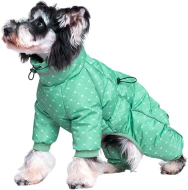 Зимова тепла куртка для собак великих порід (C804, зелений, 3XL)