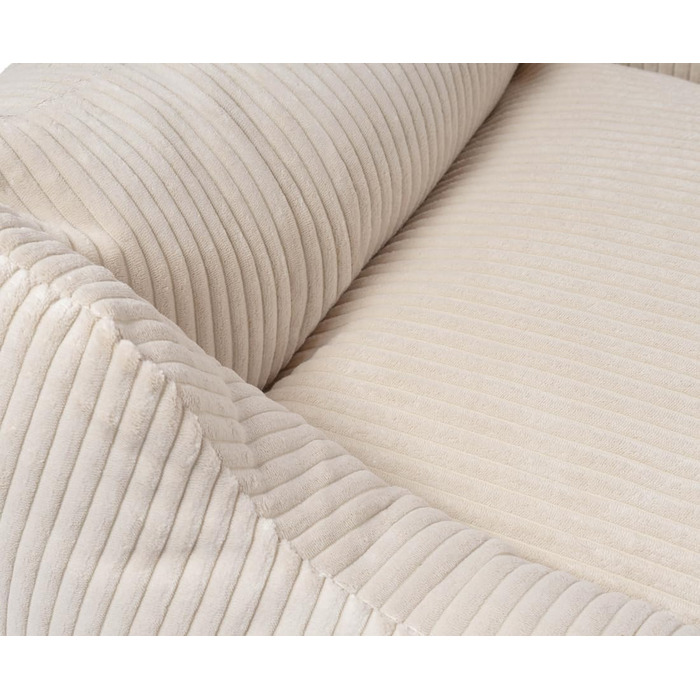 Лежак для собак Knuffelwuff Olivia XL 105x75 см, бежевий, кордовий матеріал, знімний чохол, для великих, середніх і малих собак, праний