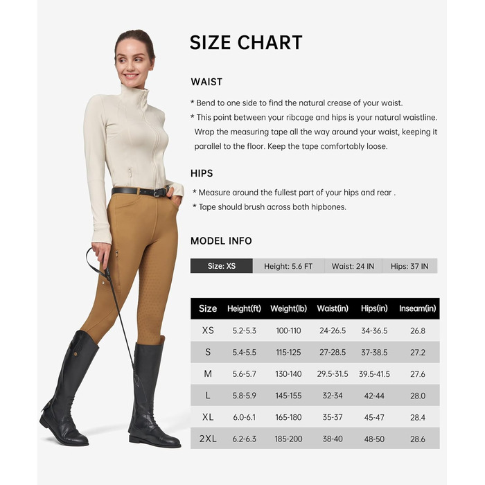 Спортивні штани для верхової їзди WILLIT Daen Reithose з флісовою підкладкою, повний силіконовий захват, кишені, петлі для ременя (M, Кофе)