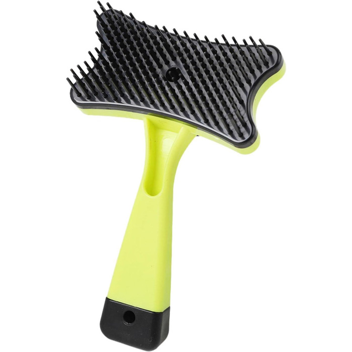 Щітка для собак та котів Pawstrip: самоочисна, для довгого та короткого волосся, 12x7.5 см, блакитна