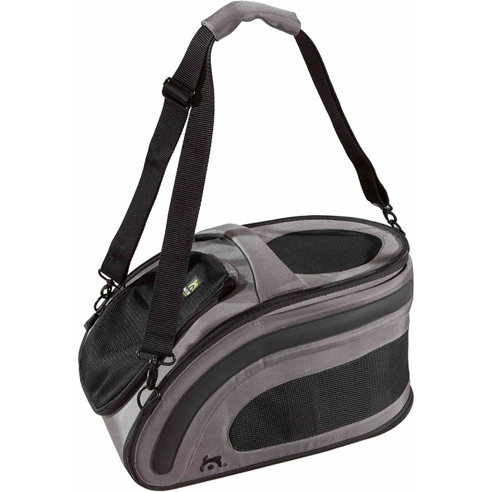 Транспортний бокс Maelson Snuggle Kennel 7152, антрацит - бежевий, 48x28x25 см