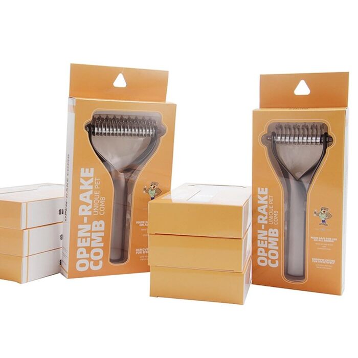 Професійний щітка-гребінець для вичісування шерсті собак, підшерстка, для цуценят, портативна