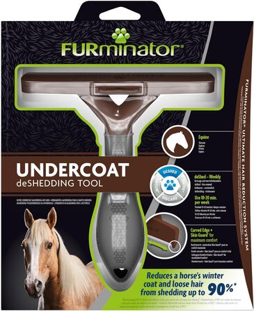 Фурмінатор для коней FURminator – гребінець для видалення підшерстя, покращений дизайн, універсальний