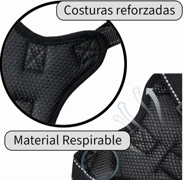 Регульоване обіднє нашийник для маленьких собак з безпечною лінією для автомобіля, посилений, безпечний та зручний, розмір S (Grande)