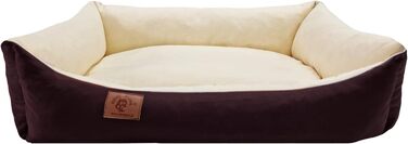 Крісло-лежанка для собак та котів Odol-Plu, 90x60 см, водонепроникне, коричнево-бежеве