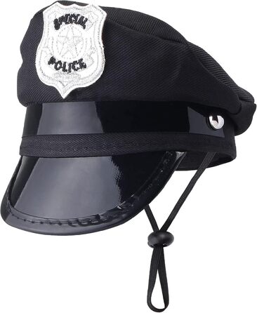 Костюм поліцейського для собак та котів Yewong: повний аксесуарний набір (м'язка шапка, значок, сонцезахисні окуляри) для Хелловіну, Різдва, косплею та рольових ігор