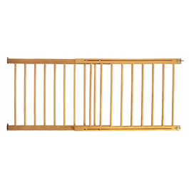 Захисна бар'єр-воротах для дверей/с сходів Bramki.eu, дерев'яна, бежева, 102-182 см