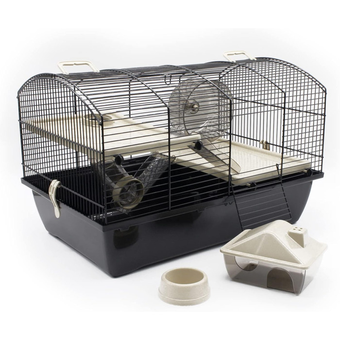 Клітка для гризунів Victor 2+ бежева 51x33x33 см, для хом'яків, мишей, піщанок, з аксесуарами, нова, іграшка