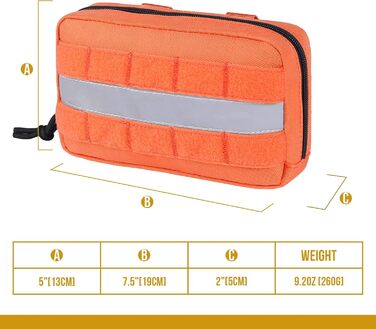 Futterbeutel OneTigris для собак 2 шт., великий MOLLE, з світловідбиваючими смугами, для тренувань, прогулянок, тактичне спорядження, зелений (помаранчевий)