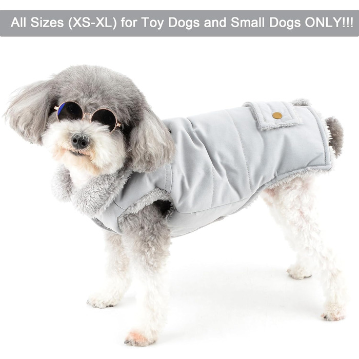 Зуена Тепла куртка для собак маленьких порід, флісова підкладка, для цуценят, зимовий одяг з кільцем для повідка, захист від холоду, жилетка, куртка, антель, Чихуахуа, іграшки для собак, Пудель, Зелений, розмір XL