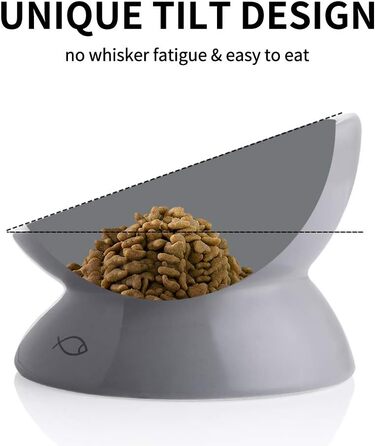 Керамічна годівниця для котів Sweejar з підняттям, 140 мл, запобігає заворотам, для води та корму