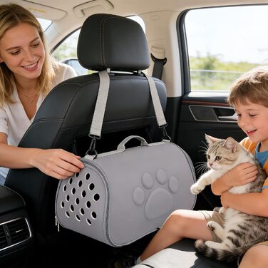 М'яка переноска для тварин з плечовим ременем - для подорожей, прогулянок, авіаперельотів, кемпінгу, відвідування ветеринара та міста