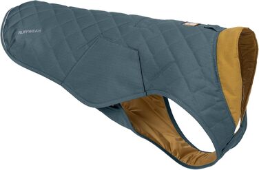 Стильна куртка для собак RUFFWEAR Stumptown, синя, S, утеплена, з отвором для шлейки, преміум-якість, зносостійка, для прогулянок