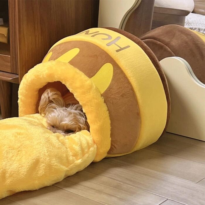 Квіткове ліжко для котів, затишна печеринка, ліжко-гніздо для кошенят, ліжко-гніздо для котів у формі меду, для маленьких котиків