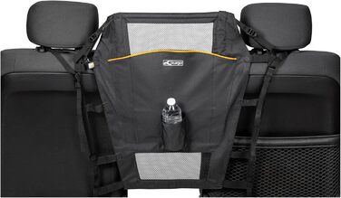 Тренажер для собак Kurgo, роздільник заднього сидіння, чорний/помаранчевий, 1 шт.