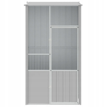 Вольєр VidaXL 115 x 78 x 200 см, сірий