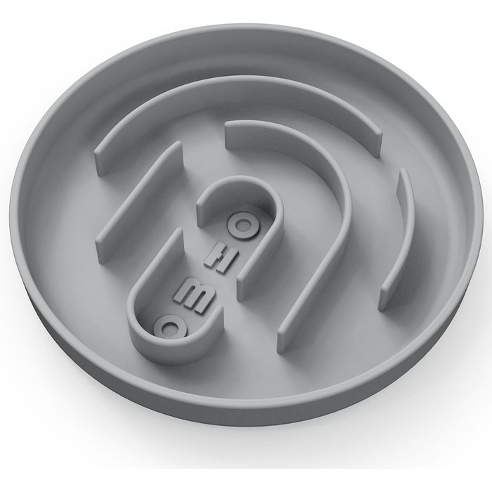 Миска для собак OHMO Anti Schling Napf (Дерево життя), миска для собак та котів, цуценят, запобігає ковтання, проти ковзання, екологічне силікон, світло-зелений (сірий, S-Класичний)