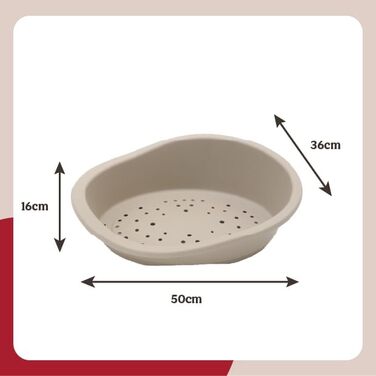 Гарне собаче ліжко Sonny Klassisches з рожевого дерева, Mokka 95, розмір L (36 x 50 x 16 см)