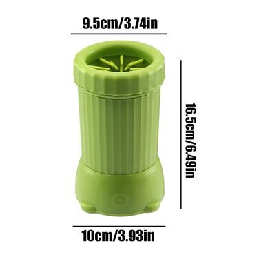 Автоматичний мийник лап для собак Manhegari - USB, для подорожей, зелений