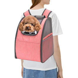 Рюкзак-переноска для котів та собак PETCUTE, транспортна сумка для маленьких тварин, зелений (рожевий)