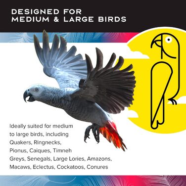 Інтерактивне колесо для ласощів HappyBird XL – іграшка для пошуку корму для папуг