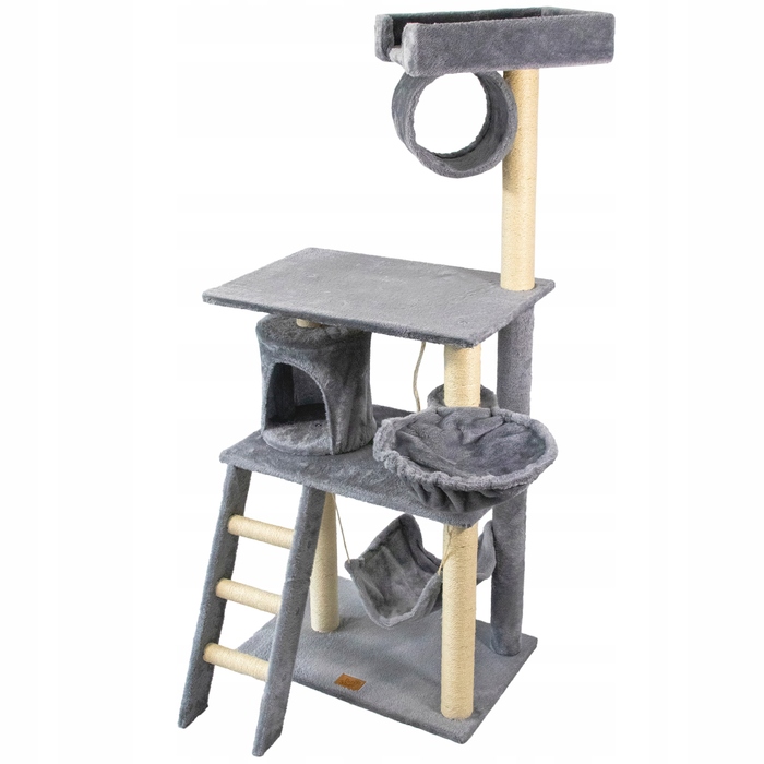 Високий когтеточка-комплекс із лежаком та стовпчиком для кігтів Petstory 101 — 160 см