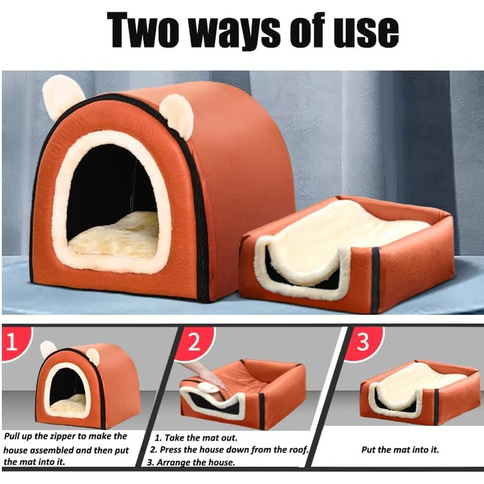 Крісло-лежанка для собак великих порід (2XL), коралловий колір. Зручне, водонепроникне, з антиковзною основою та м'якою підстилкою.