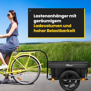 Причіп для велосипеда SAMAX Mountain 90л, 80кг з захисним тентом та з'єднувальною схемою