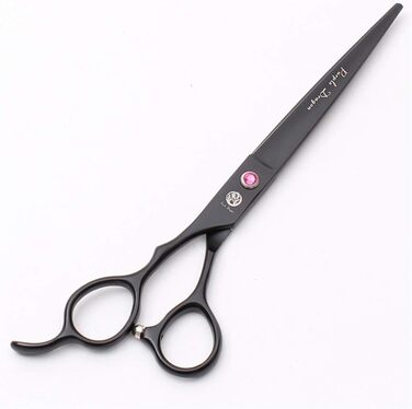 Професійна ліворука ножиці для стрижки собак, 7.0 дюймів (прямі та розріджуючі леза, для перукарів та дому)